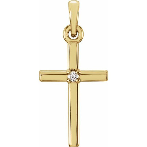 Birthstone Cross Pendant