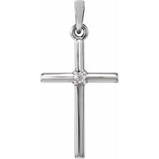 Birthstone Cross Pendant