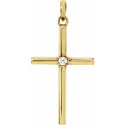 Birthstone Cross Pendant