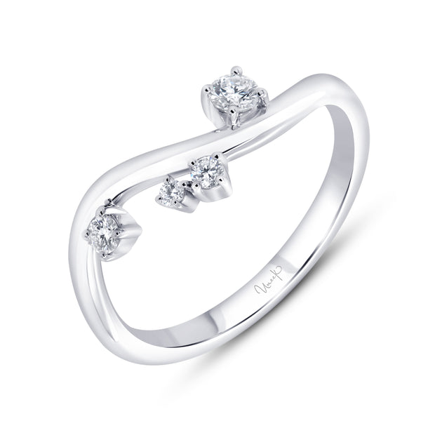 Uneek Stackable Collection Curved Fashion Ring