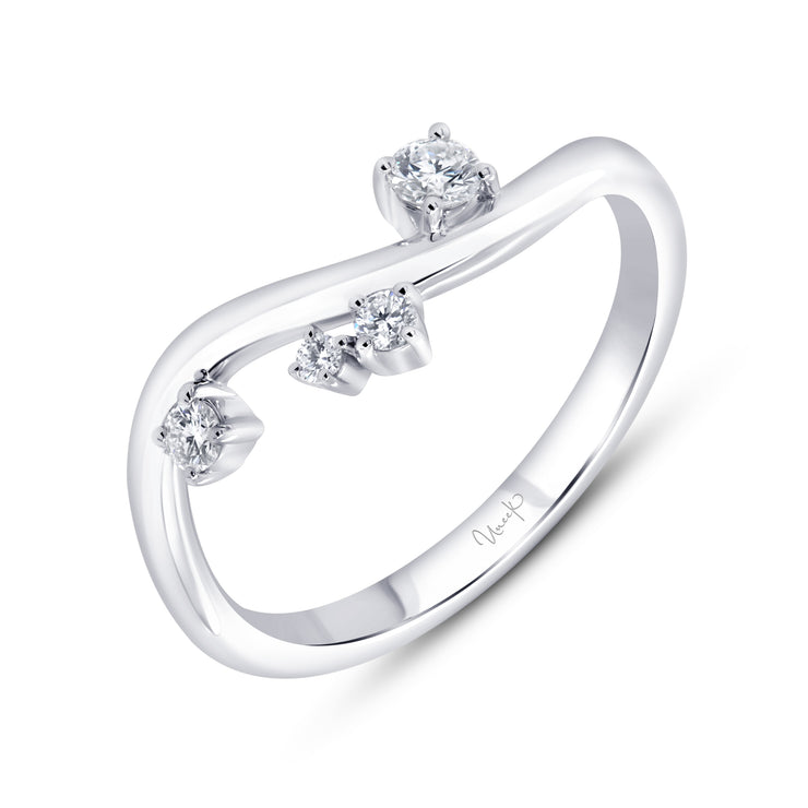 Uneek Stackable Collection Curved Fashion Ring