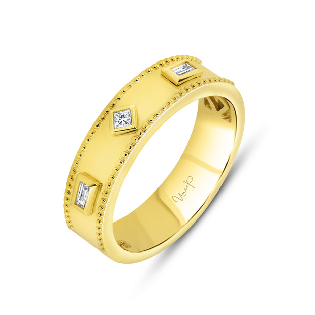 Uneek Alexandria Collection Straight Fashion Ring