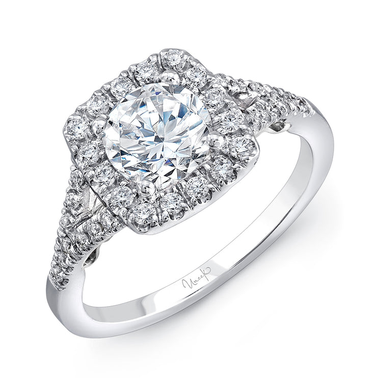 Uneek Amore Collection Split Round Engagement Ring