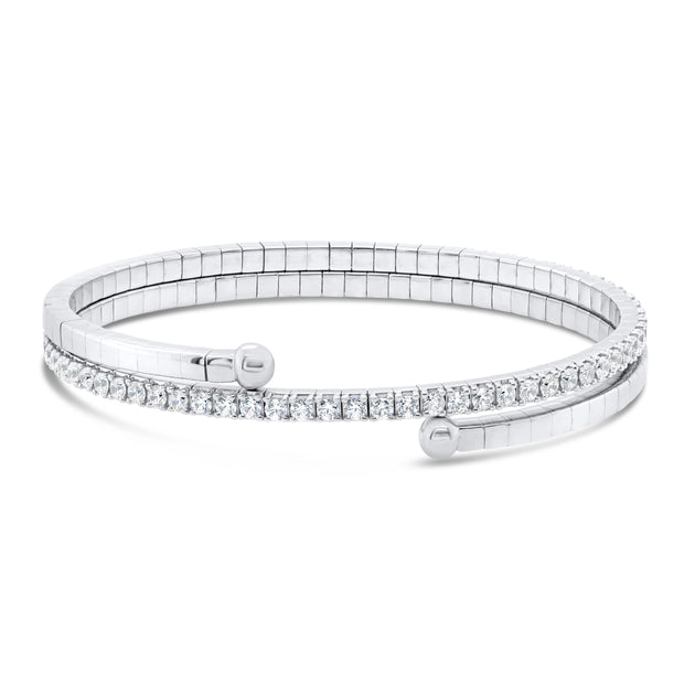 Uneek Timeless Collection 3-Row Slip-On Bangle