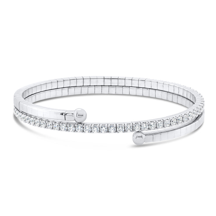 Uneek Timeless Collection 3-Row Slip-On Bangle