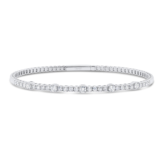 Uneek Timeless Collection 1-Row Clasp Bangle