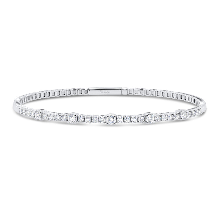 Uneek Timeless Collection 1-Row Clasp Bangle