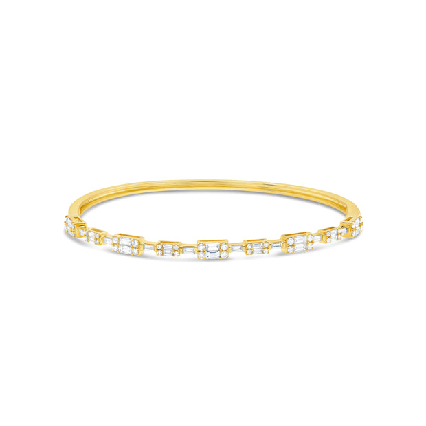 Uneek Timeless Collection 1-Row Clasp Bangle