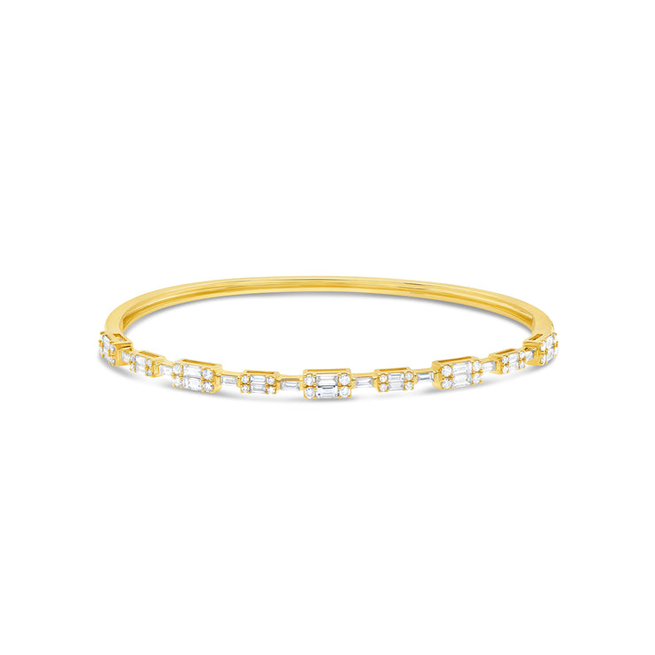 Uneek Timeless Collection 1-Row Clasp Bangle