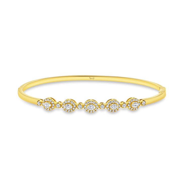 Uneek Timeless Collection Bezel Clasp Bangle