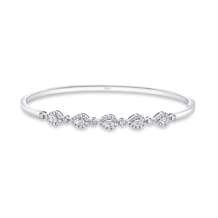 Uneek Timeless Collection Bezel Clasp Bangle