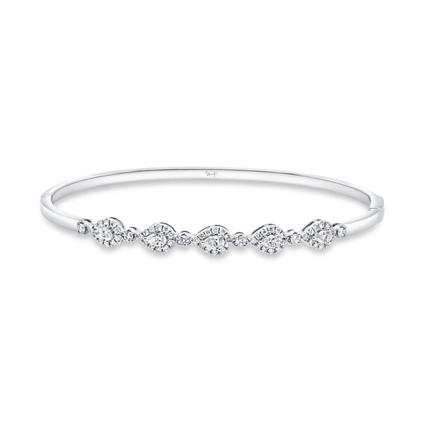 Uneek Timeless Collection Bezel Clasp Bangle