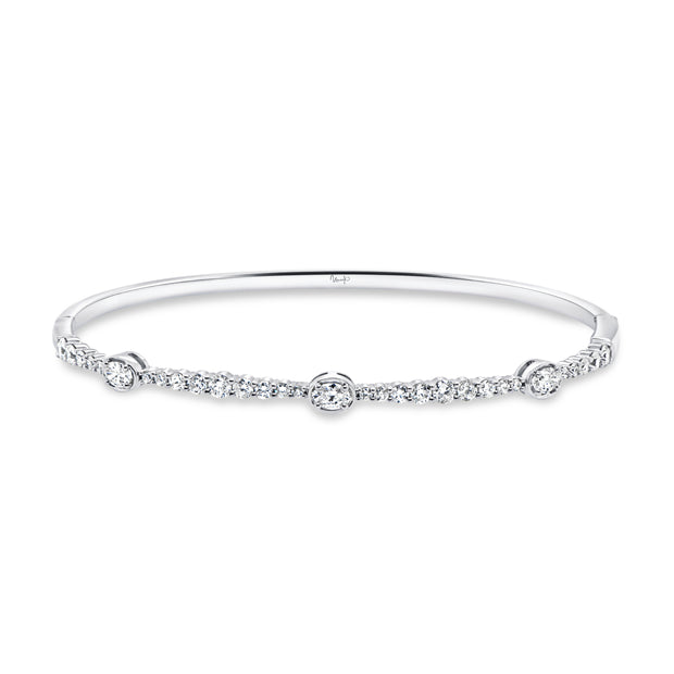 Uneek Timeless Collection Bezel Clasp Bangle