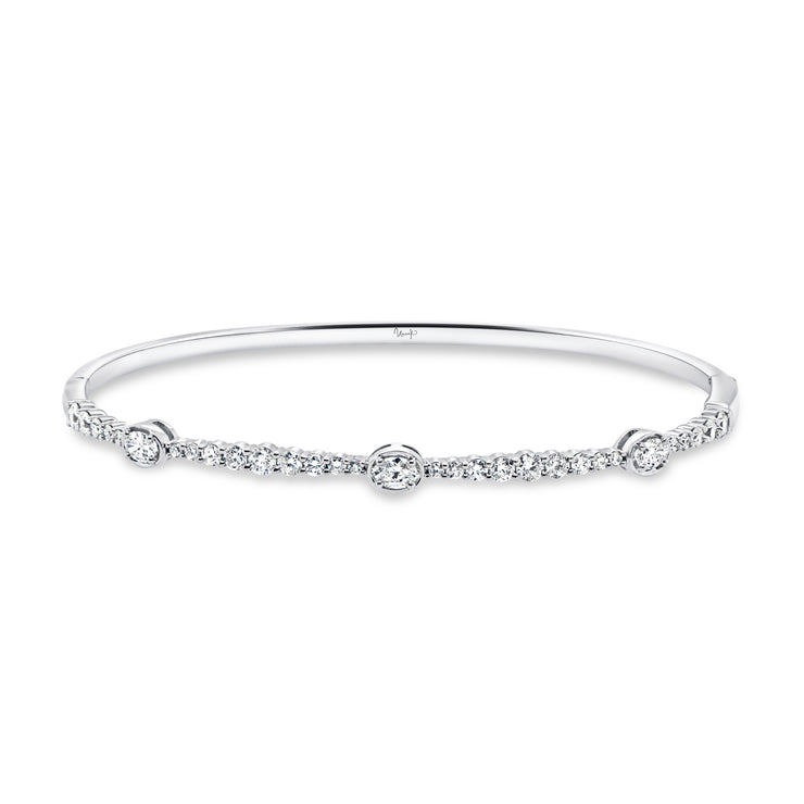 Uneek Timeless Collection Bezel Clasp Bangle