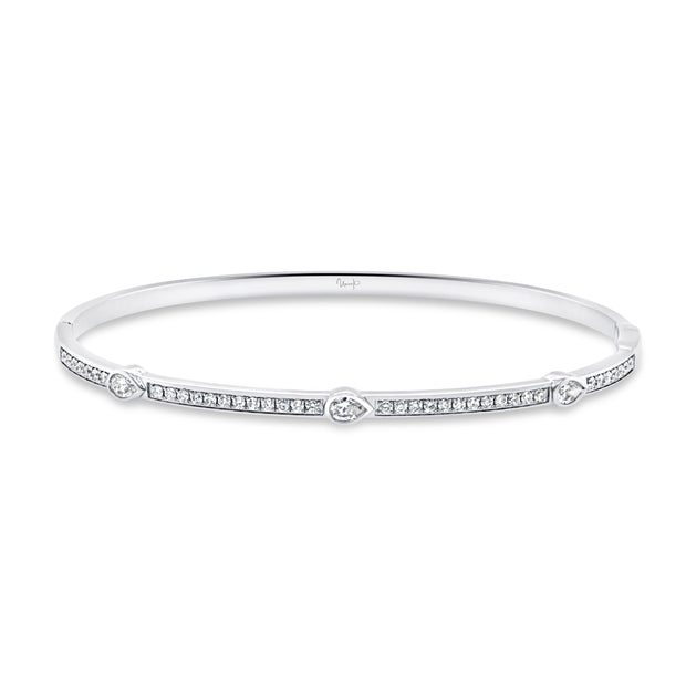 Uneek Alexandria Collection Bezel Clasp Bangle