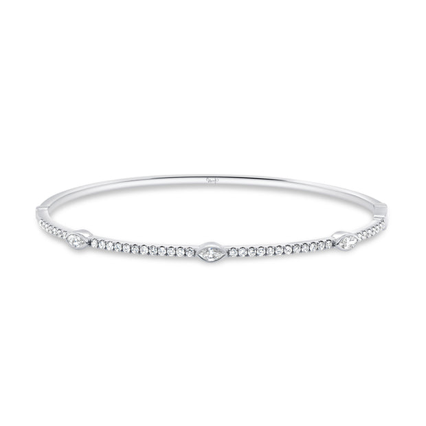 Uneek Timeless Collection Bezel Clasp Bangle