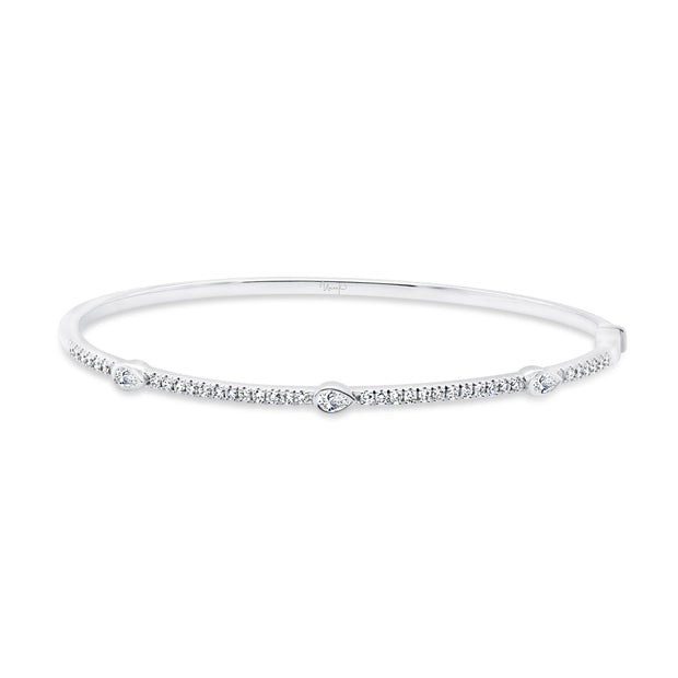 Uneek Alexandria Collection Bezel Clasp Bangle