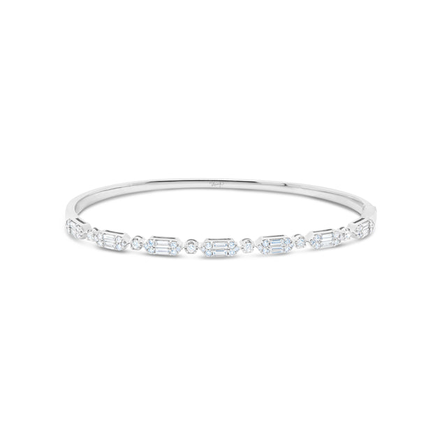 Uneek Timeless Collection 1-Row Clasp Bangle