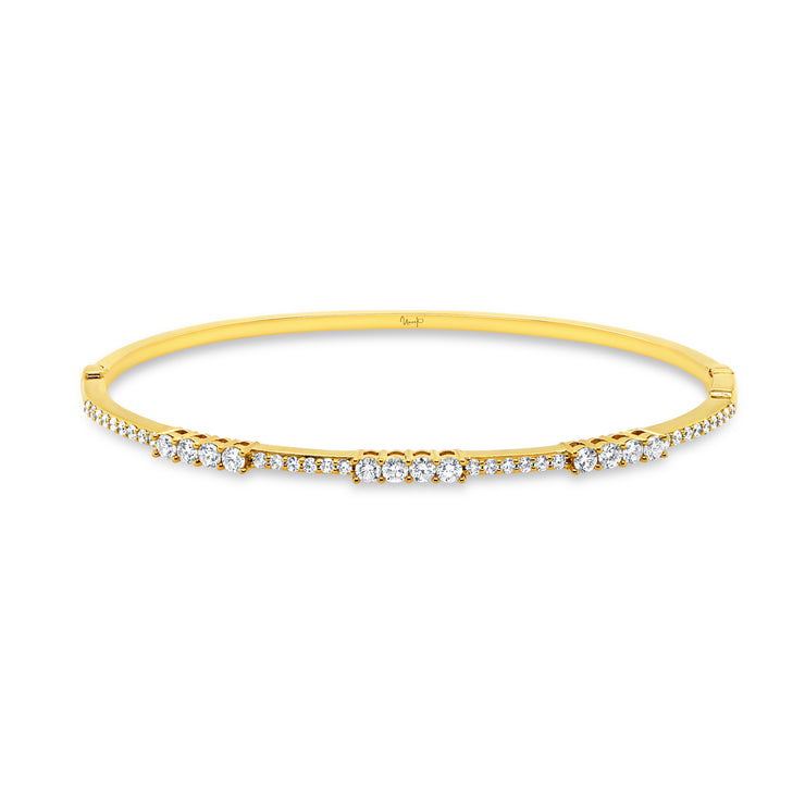 Uneek Timeless Collection Bezel Clasp Bangle