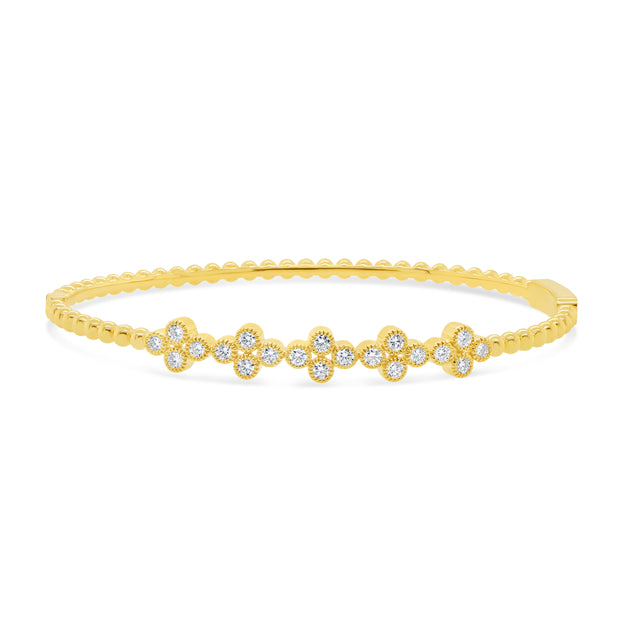 Uneek Clover Clasp Bangle