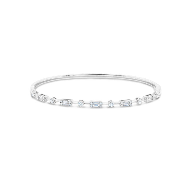 Uneek Timeless Collection 1-Row Clasp Bangle
