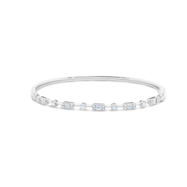 Uneek Timeless Collection 1-Row Clasp Bangle