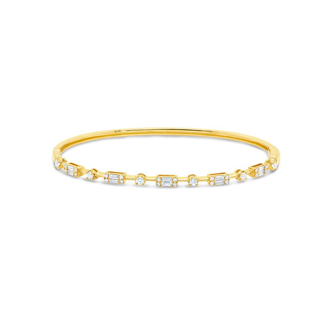 Uneek Timeless Collection 1-Row Clasp Bangle