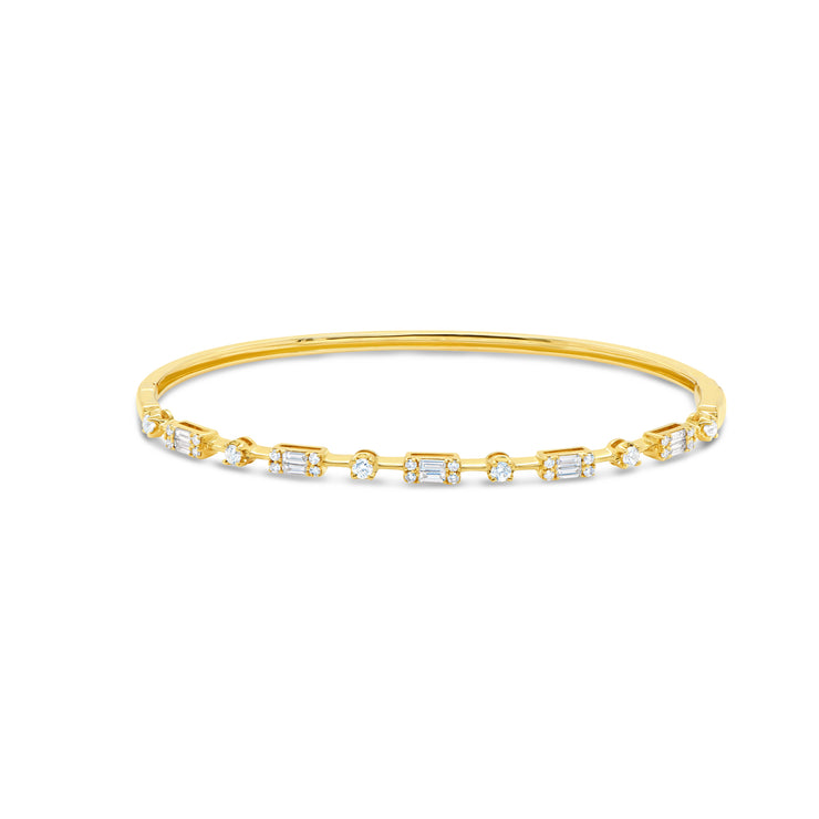 Uneek Timeless Collection 1-Row Clasp Bangle