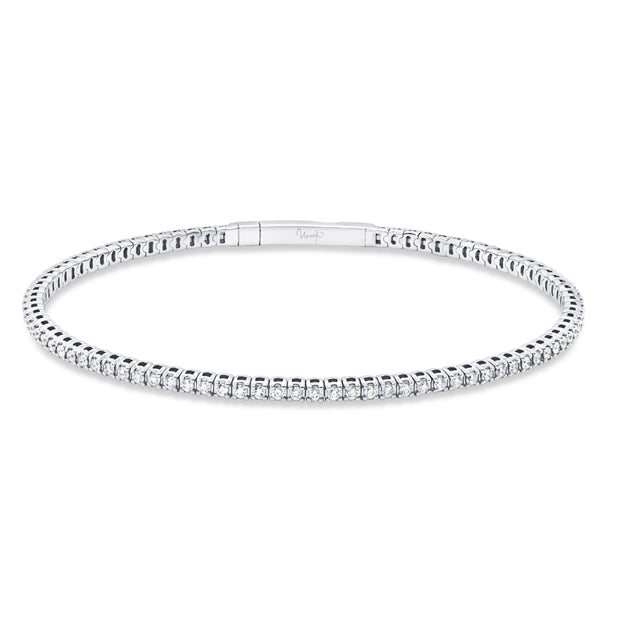 Uneek Tennis Collection 1-Row Clasp Bangle