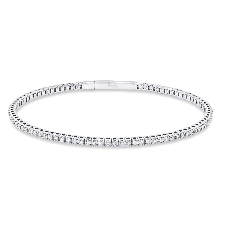 Uneek Tennis Collection 1-Row Clasp Bangle