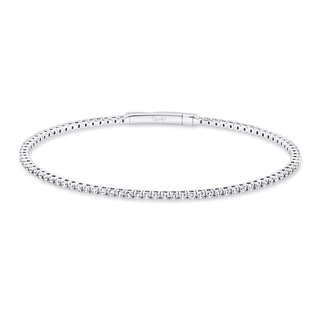 Uneek Tennis Collection 1-Row Clasp Bangle