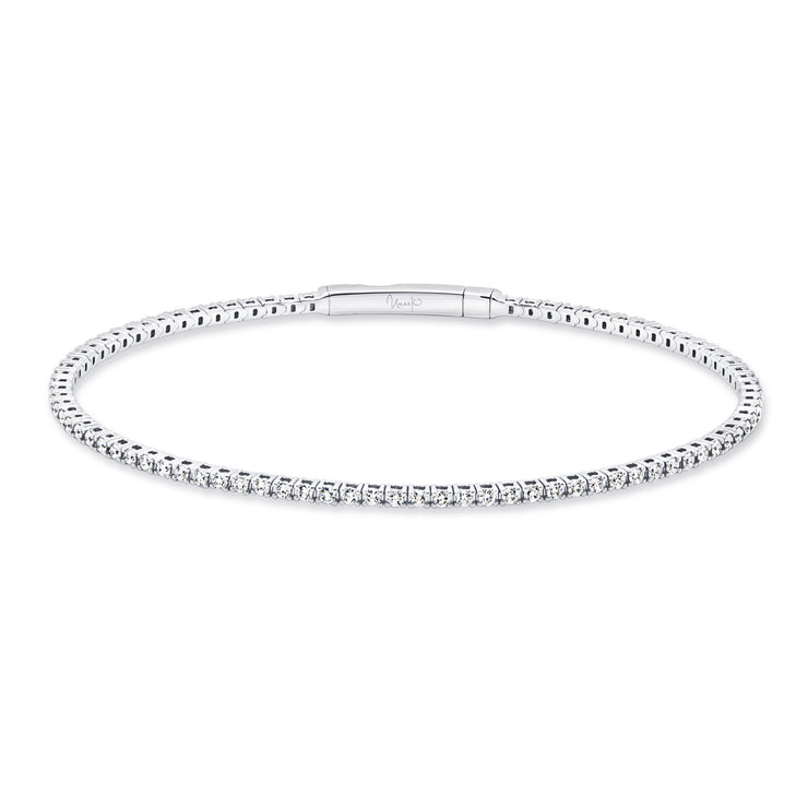 Uneek Tennis Collection 1-Row Clasp Bangle