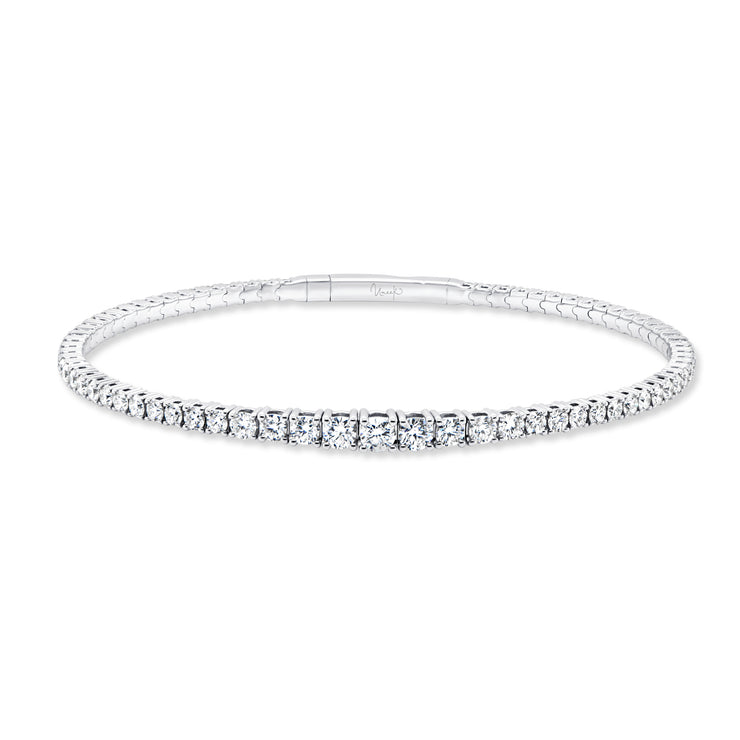 Uneek Tennis Collection 1-Row Clasp Bangle