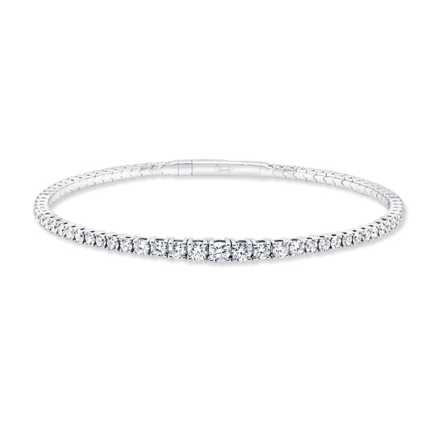 Uneek Tennis Collection 1-Row Clasp Bangle