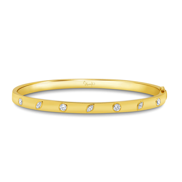 Uneek Alexandria Collection Bezel Clasp Bangle