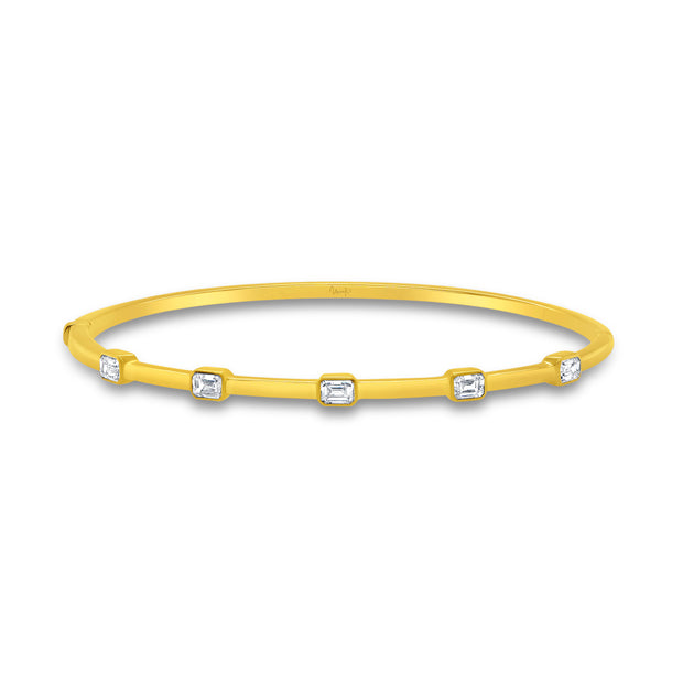 Uneek Alexandria Collection Bezel Clasp Bangle