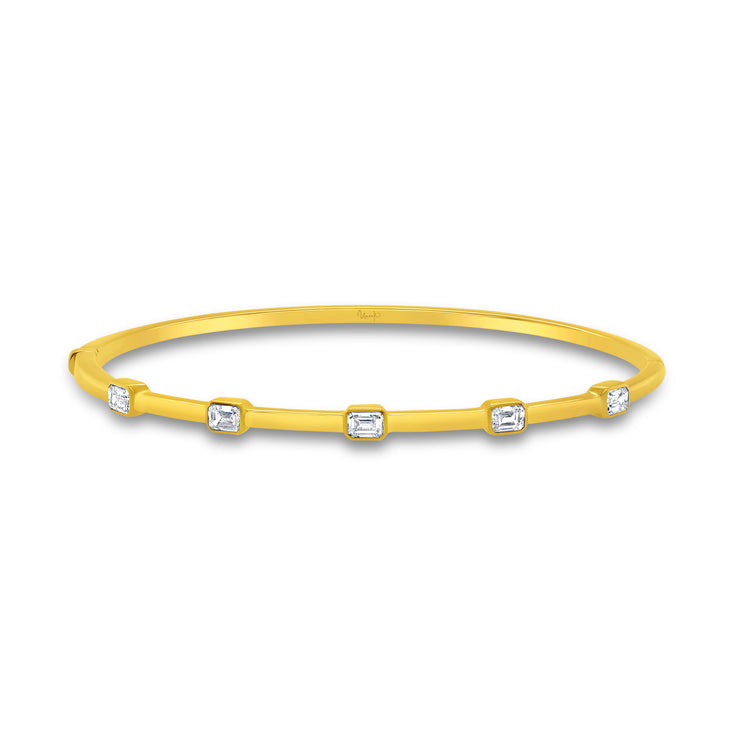 Uneek Alexandria Collection Bezel Clasp Bangle