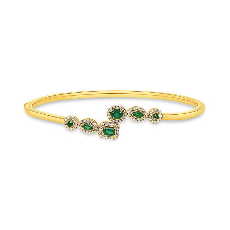 Uneek Precious Collection Bypass Clasp Bangle