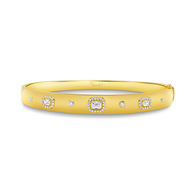 Uneek Alexandria Collection Bezel Clasp Bangle
