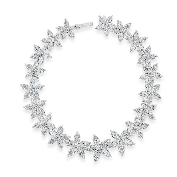 Uneek Signature Collection Floral Link Bracelet