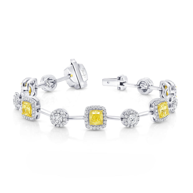 Uneek Natureal Collection Cushion Cut Diamond Fashion Bracelet