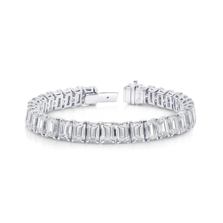 Uneek Signature Collection Emerald Cut Diamond Tennis Bracelet