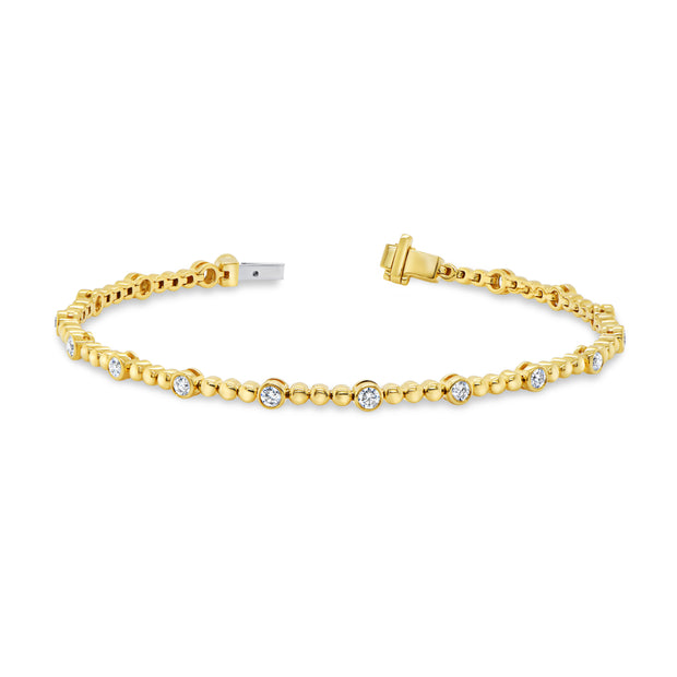Uneek Cascade Collection Bead Link Bracelet