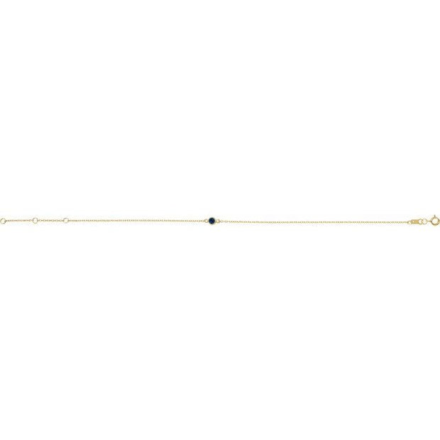 Bezel-Set Link Bracelet