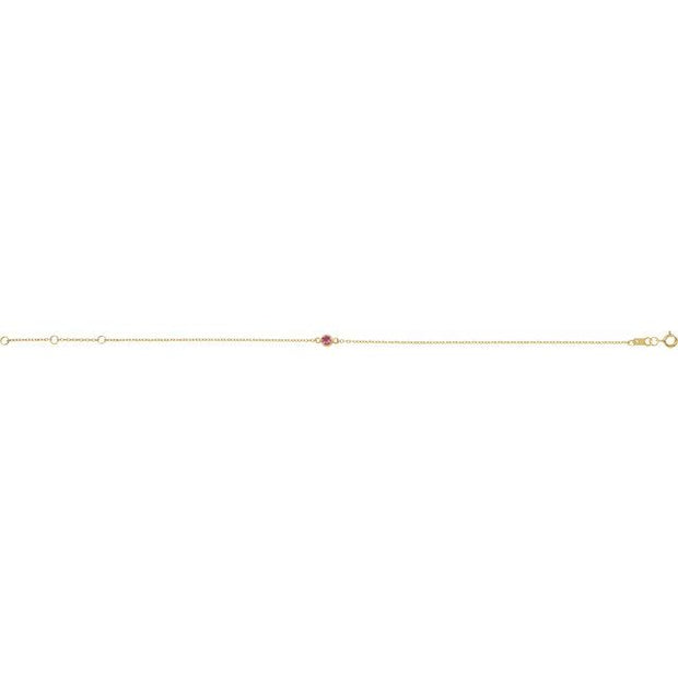Bezel-Set Link Bracelet