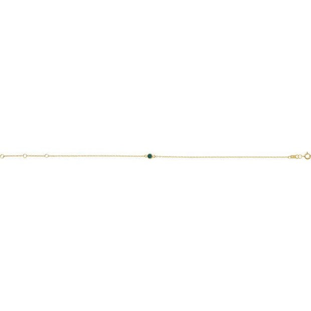 Bezel-Set Link Bracelet
