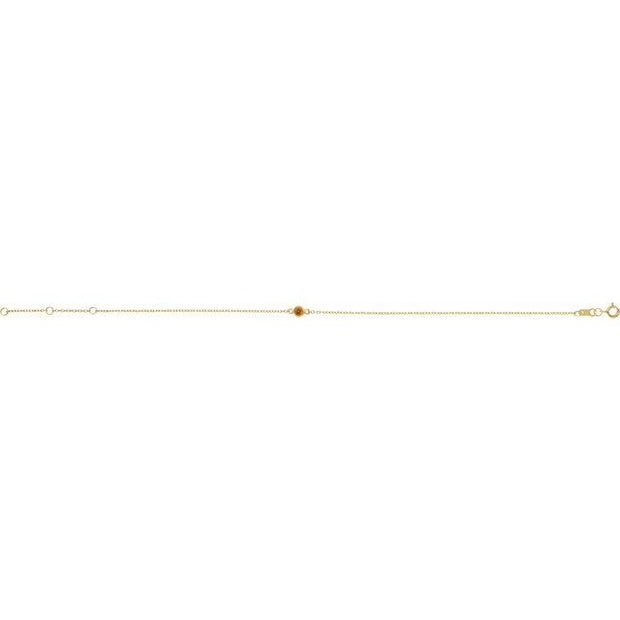 Bezel-Set Link Bracelet
