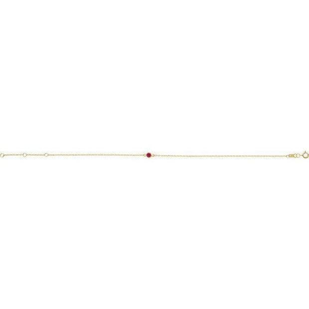 Bezel-Set Link Bracelet