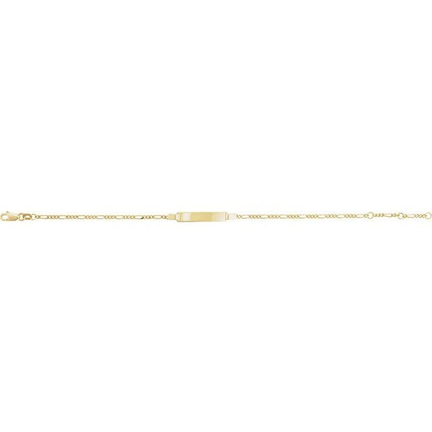 Adjustable Identification Figaro Bracelet