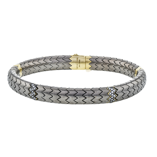 Gent Bracelet in 14k Gold with Diamonds